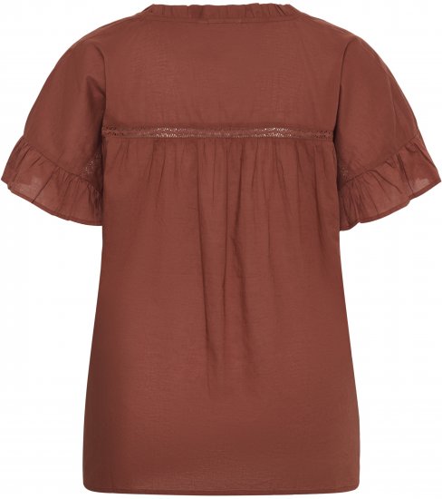 Kaffe Curve Valeria Top Henna Brown - Toppar & T-shirts - 