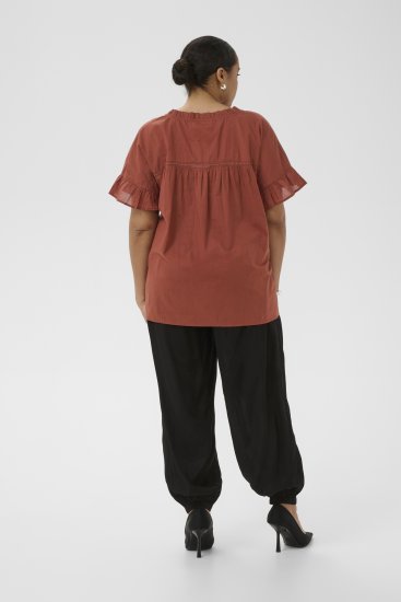 Kaffe Curve Valeria Top Henna Brown - Toppar & T-shirts - 