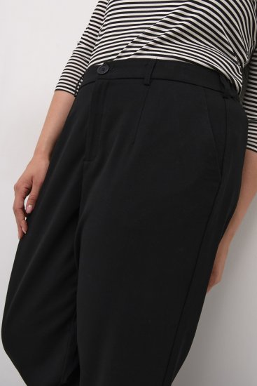 Kaffe Curve Merla Byxor Svart - Jeans & Byxor i Stora Storlekar – Plus Size - 