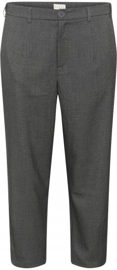Kaffe Curve Merla Byxor Mörkgråmelerad - Jeans & Byxor i Stora Storlekar – Plus Size - 