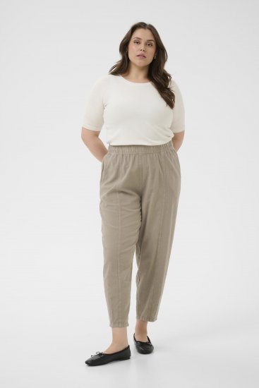 Kaffe Curve Nana Barrel Pants Brindle - Tygbyxor - 