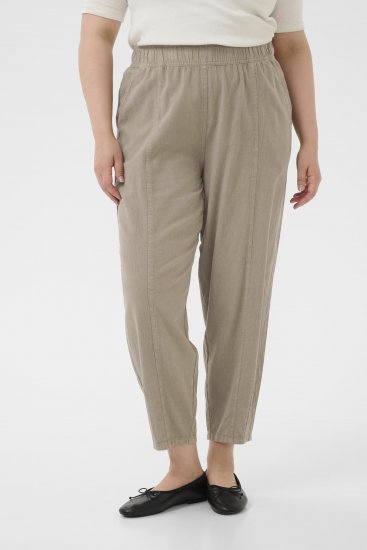 Kaffe Curve Nana Barrel Pants Brindle - Tygbyxor - 