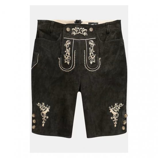 Men Plus Leather Trousers Dark Brown - Festkläder - Festkläder – Fira stilfullt och bekvämt