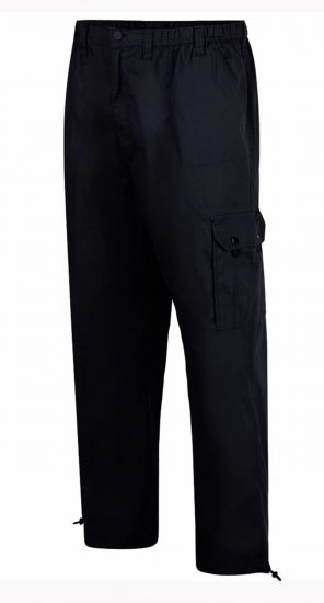 Espionage TR048 Cargo Trousers Black - Cargobyxor för män i stora storlekar - Cargobyxor för män i stora storlekar
