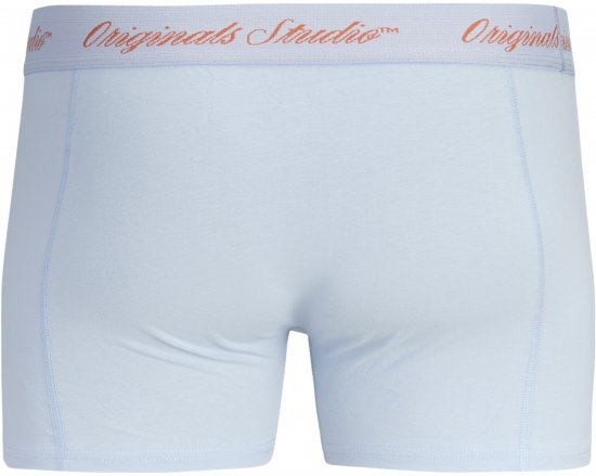 Jack & Jones Norrebro Solid Trunks 3-Pack Blue - Boxershorts - Boxershorts för herrar i stora storlekar