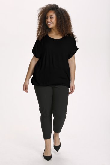 Kaffe Curve Ami Stanley Kortärmad Blus Svart - T-shirts - 