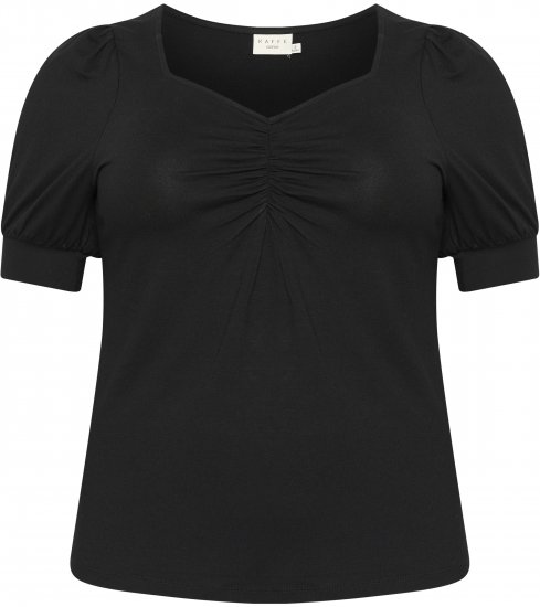 Kaffe Curve Sissy T-shirt Svart - T-shirts - 