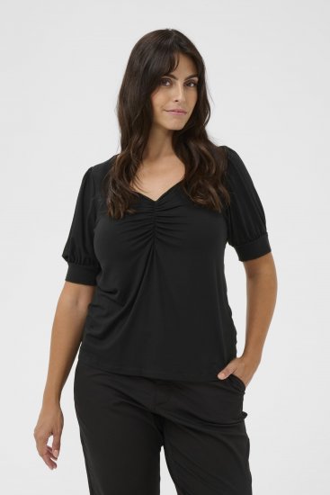 Kaffe Curve Sissy T-shirt Svart - T-shirts - 