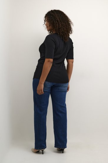 Kaffe Curve Carina T-shirt Svart - T-shirts - 