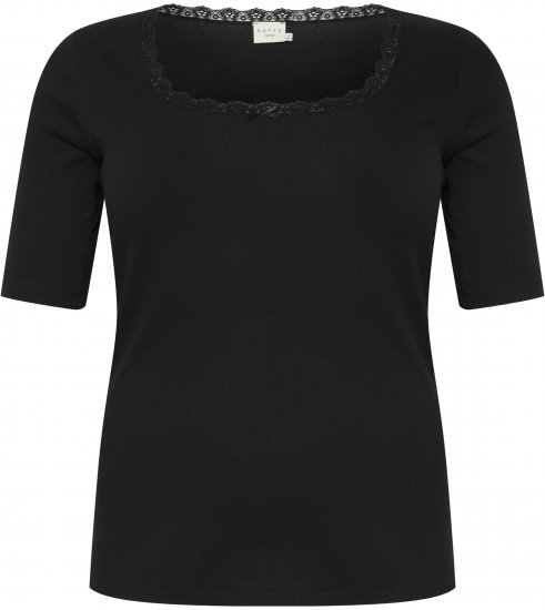 Kaffe Curve Britt T-shirt Svart - T-shirts - 