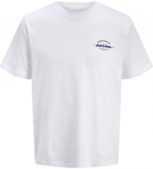 Jack & Jones Brandon T-shirt Vit - T-shirts - Stora T-shirts - 2XL-14XL