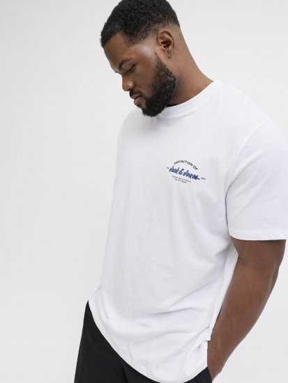 Jack & Jones Brandon T-shirt Vit - T-shirts - Stora T-shirts - 2XL-14XL