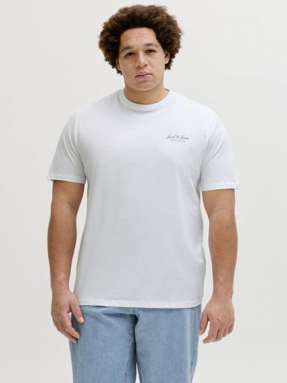 Jack & Jones Archive T-Shirt Vit - T-shirts - Stora T-shirts - 2XL-14XL