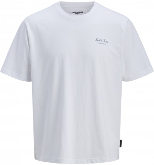 Jack & Jones Archive T-Shirt Vit - T-shirts - Stora T-shirts - 2XL-14XL