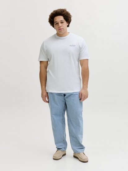 Jack & Jones Archive T-Shirt Vit - T-shirts - Stora T-shirts - 2XL-14XL