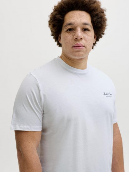 Jack & Jones Archive T-Shirt Vit - T-shirts - Stora T-shirts - 2XL-14XL