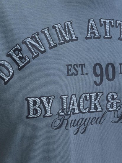 Jack & Jones Edenver T-shirt Blå - T-shirts - Stora T-shirts - 2XL-14XL