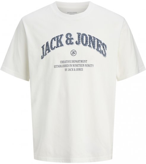 Jack & Jones Edenver T-shirt Vit - T-shirts - Stora T-shirts - 2XL-14XL