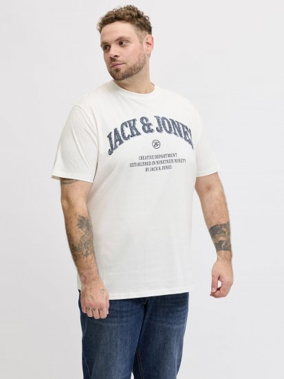 Jack & Jones Edenver T-shirt Vit - T-shirts - Stora T-shirts - 2XL-14XL