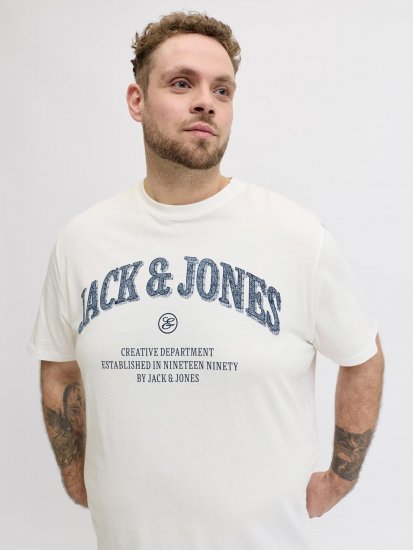 Jack & Jones Edenver T-shirt Vit - T-shirts - Stora T-shirts - 2XL-14XL