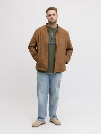 Jack & Jones Edenver T-shirt Khaki - T-shirts - Stora T-shirts - 2XL-14XL