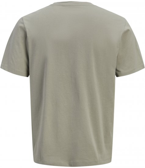 Jack & Jones King Crew Neck T-Shirt Grey - T-shirts med tryck i stora storlekar - T-shirts med tryck i stora storlekar