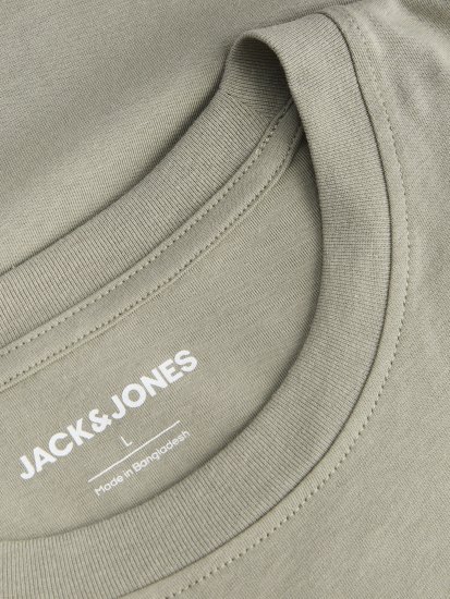 Jack & Jones King Crew Neck T-Shirt Grey - T-shirts med tryck i stora storlekar - T-shirts med tryck i stora storlekar