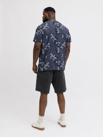 Jack & Jones Montauk T-Shirt Blue - T-shirts - Stora T-shirts - 2XL-14XL