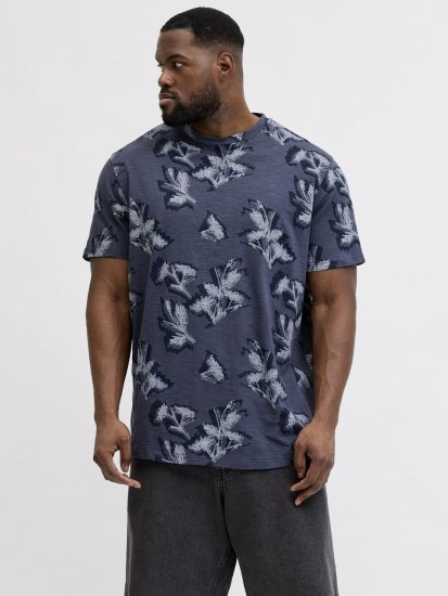 Jack & Jones Montauk T-Shirt Blue - T-shirts - Stora T-shirts - 2XL-14XL