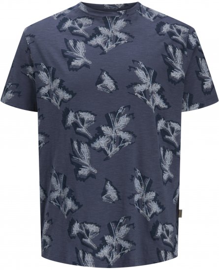 Jack & Jones Montauk T-Shirt Blue - T-shirts - Stora T-shirts - 2XL-14XL