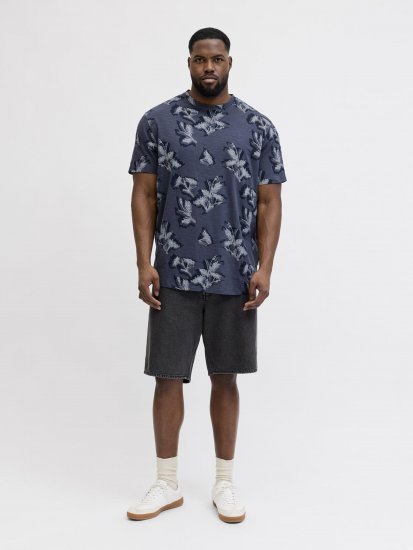 Jack & Jones Montauk T-Shirt Blue - T-shirts - Stora T-shirts - 2XL-14XL