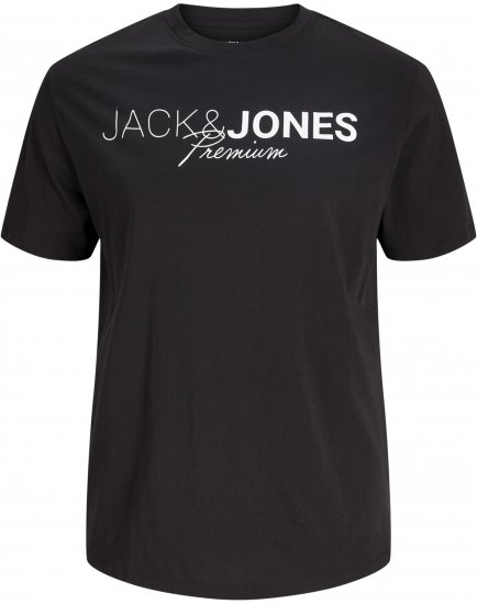 Jack & Jones Blaneo Short Sleeve T-shirt Black - T-shirts - Stora T-shirts - 2XL-14XL