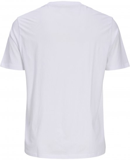 Jack & Jones Blaneo Short Sleeve T-Shirt White - T-shirts - Stora T-shirts - 2XL-14XL