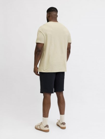 Jack & Jones Blaneo Short Sleeve T-shirt Beige - T-shirts - Stora T-shirts - 2XL-14XL