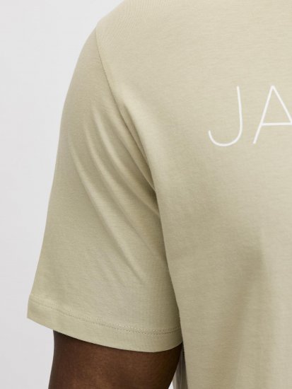 Jack & Jones Blaneo Short Sleeve T-shirt Beige - T-shirts - Stora T-shirts - 2XL-14XL