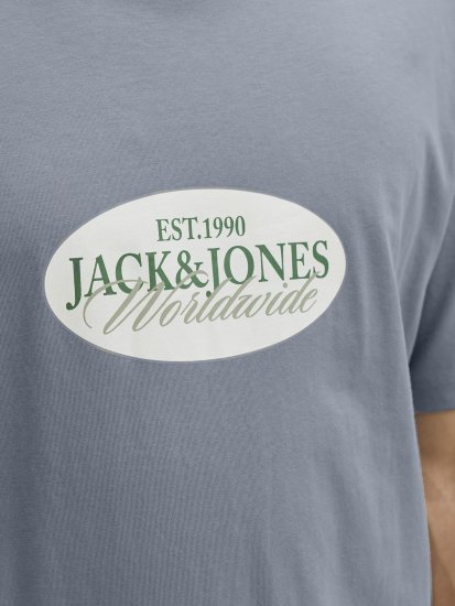 Jack & Jones Catskills Worldwide T-Shirt Blå - T-shirts - Stora T-shirts - 2XL-14XL