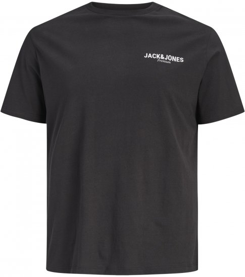 Jack & Jones Oscar T-Shirt Black - T-shirts med tryck i stora storlekar - T-shirts med tryck i stora storlekar