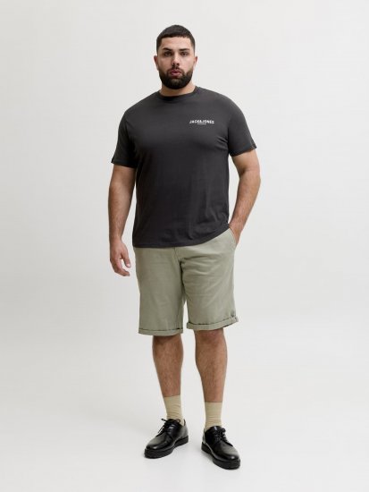 Jack & Jones Oscar T-Shirt Black - T-shirts med tryck i stora storlekar - T-shirts med tryck i stora storlekar