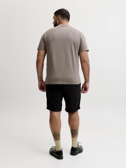 Jack & Jones Oscar T-Shirt Grey - T-shirts med tryck i stora storlekar - T-shirts med tryck i stora storlekar