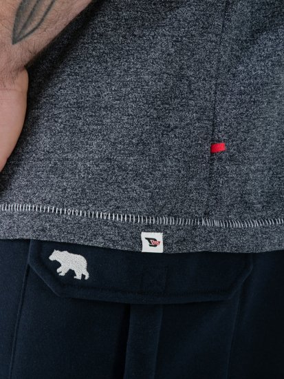 D555 Moyles Newport Beach Woody Car Printed T-Shirt Navy Twist - T-shirts med tryck i stora storlekar - T-shirts med tryck i stora storlekar