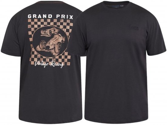 North Latitude 61165 T-Shirt med Ryggtryck Svart - T-shirts - Stora T-shirts - 2XL-14XL