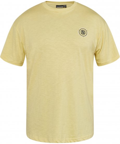 North Latitude 61316 T-Shirt med Tryck Gul - T-shirts - Stora T-shirts - 2XL-14XL