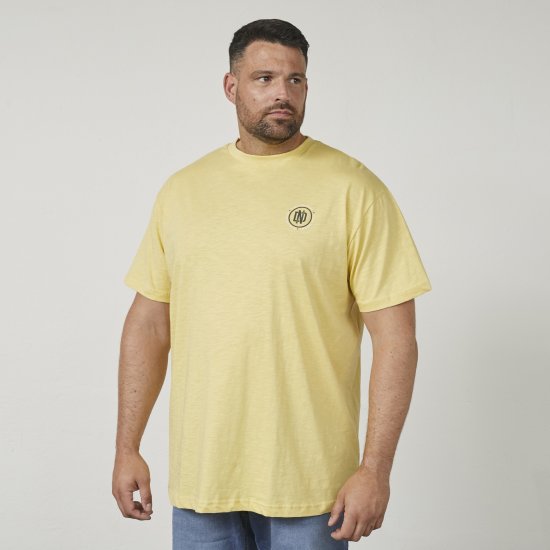 North Latitude 61316 T-Shirt med Tryck Gul - T-shirts - Stora T-shirts - 2XL-14XL