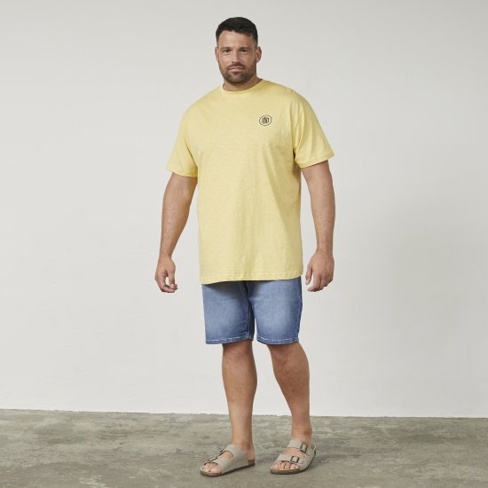 North Latitude 61316 T-Shirt med Tryck Gul - T-shirts - Stora T-shirts - 2XL-14XL