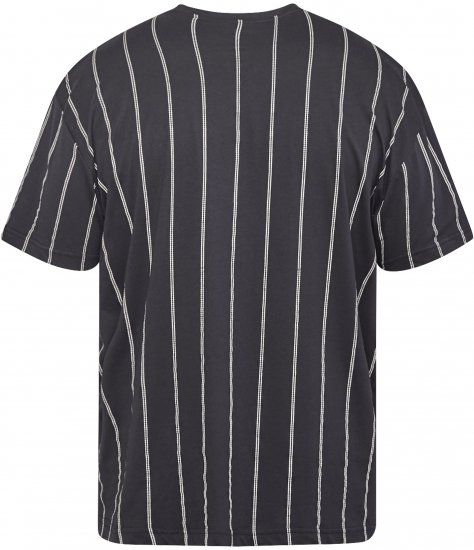 North Latitude 61319 Randig T-Shirt Svart - T-shirts - Stora T-shirts - 2XL-14XL