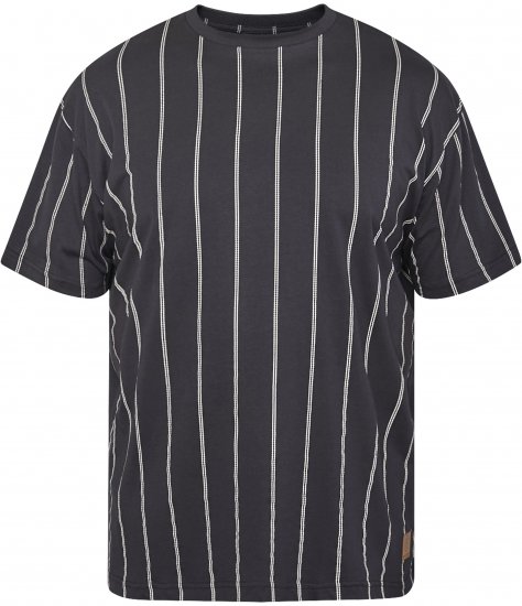 North Latitude 61319 Randig T-Shirt Svart - T-shirts - Stora T-shirts - 2XL-14XL