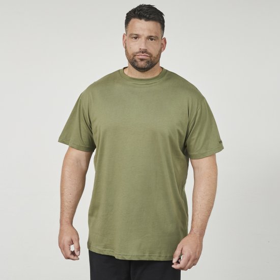 North Latitude 61320 T-Shirt med Ryggtryck Olivgrön - T-shirts - Stora T-shirts - 2XL-14XL