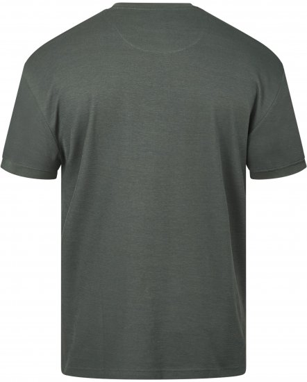 North Latitude 61324 Strukturerad T-Shirt Mörkgrön - T-shirts - Stora T-shirts - 2XL-14XL