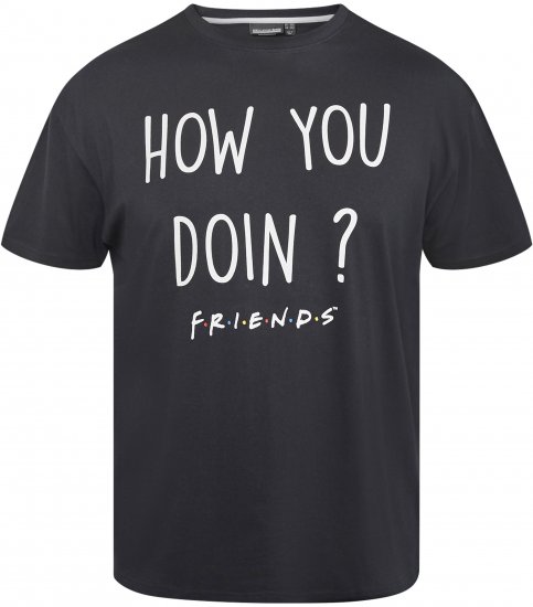 North Latitude 61353 FRIENDS T-Shirt Svart - T-shirts - Stora T-shirts - 2XL-14XL