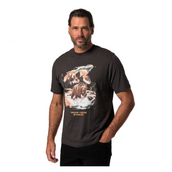 JP1880 T-Shirt Indian Creek Anthracite TALL - HERRKLÄDER MT-6XLT - Kläder för långa män